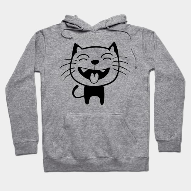 Graphic Cat Hoodie by Calisi